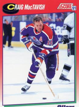 1991-92 Score Canadian English #202 Craig MacTavish Front