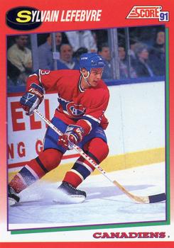 1991-92 Score Canadian English #245 Sylvain Lefebvre Front