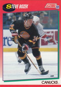 1991-92 Score Canadian English #252 Steve Bozek Front