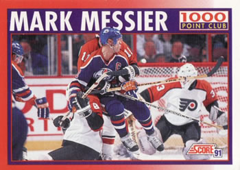 1991-92 Score Canadian English #263 Mark Messier Front