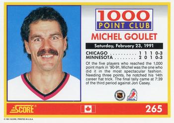 1991-92 Score Canadian English #265 Michel Goulet Back