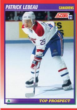 1991-92 Score Canadian English #280 Patrick Lebeau Front
