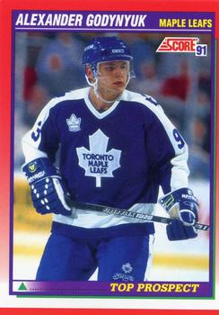 1991-92 Score Canadian English #281 Alexander Godynyuk Front