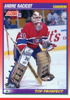 1991-92 Score Canadian English #285 Andre Racicot Front