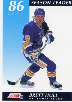 1991-92 Score Canadian English #294 Brett Hull Front