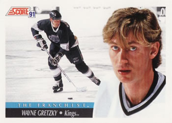 1991-92 Score Canadian English #312 Wayne Gretzky Front