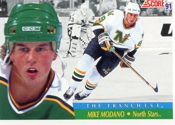 1991-92 Score Canadian English #313 Mike Modano Front