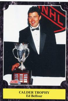 1991-92 Score Canadian English #320 Ed Belfour Front
