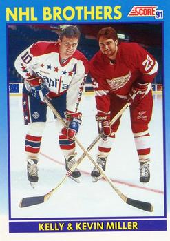 1991-92 Score Canadian English #339 Kelly Miller / Kevin Miller Front