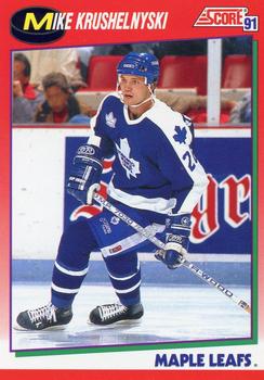 1991-92 Score Canadian English #33 Mike Krushelnyski Front