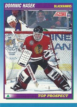 1991-92 Score Canadian English #346 Dominik Hasek Front