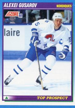 1991-92 Score Canadian English #356 Alexei Gusarov Front