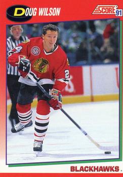 1991-92 Score Canadian English #35 Doug Wilson Front