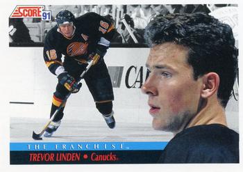 1991-92 Score Canadian English #369 Trevor Linden Front