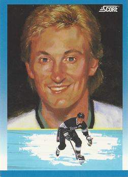 1991-92 Score Canadian English #376 Wayne Gretzky Front