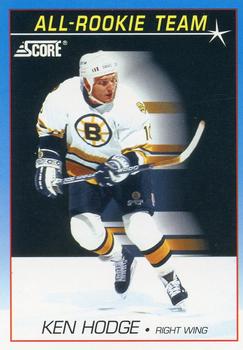 1991-92 Score Canadian English #383 Ken Hodge Front