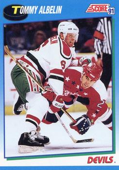 1991-92 Score Canadian English #393 Tommy Albelin Front