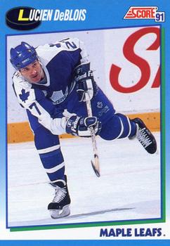 1991-92 Score Canadian English #395 Lucien DeBlois Front