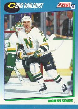 1991-92 Score Canadian English #404 Chris Dahlquist Front