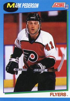 1991-92 Score Canadian English #435 Mark Pederson Front