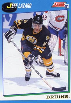 1991-92 Score Canadian English #445 Jeff Lazaro Front