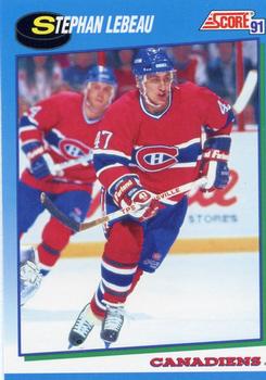 1991-92 Score Canadian English #494 Stephan Lebeau Front