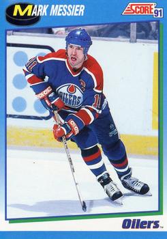1991-92 Score Canadian English #505 Mark Messier Front