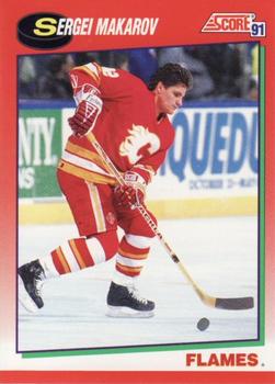 1991-92 Score Canadian English #51 Sergei Makarov Front