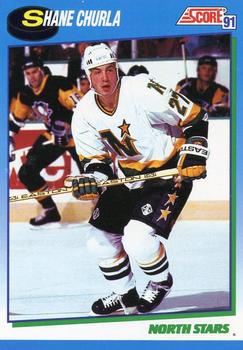 1991-92 Score Canadian English #542 Shane Churla Front