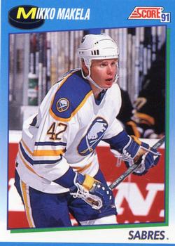 1991-92 Score Canadian English #549 Mikko Makela Front