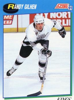 1991-92 Score Canadian English #566 Randy Gilhen Front