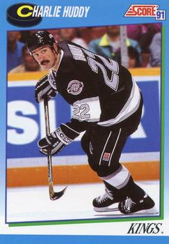 1991-92 Score Canadian English #570 Charlie Huddy Front
