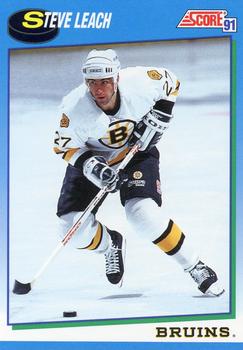 1991-92 Score Canadian English #576 Steve Leach Front