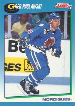 1991-92 Score Canadian English #579 Greg Paslawski Front
