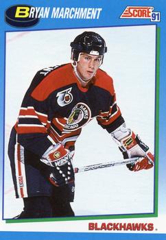 1991-92 Score Canadian English #606 Bryan Marchment Front