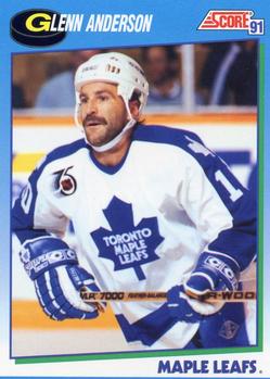1991-92 Score Canadian English #611 Glenn Anderson Front