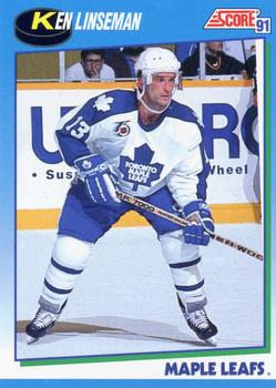 1991-92 Score Canadian English #622 Ken Linseman Front
