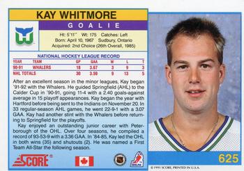 1991-92 Score Canadian English #625 Kay Whitmore Back