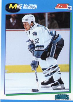 1991-92 Score Canadian English #651 Mike McHugh Front
