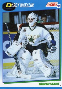 1991-92 Score Canadian English #653 Darcy Wakaluk Front