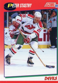 1991-92 Score Canadian English #66 Peter Stastny Front