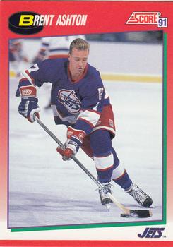 1991-92 Score Canadian English #78 Brent Ashton Front