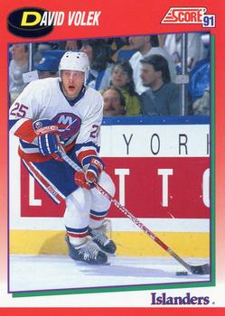 1991-92 Score Canadian English #88 David Volek Front