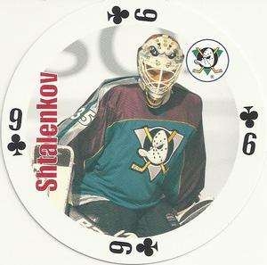 1998-99 Bicycle NHL Hockey Aces Goalies #9♣ Mikhail Shtalenkov Front