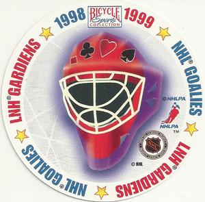 1998-99 Bicycle NHL Hockey Aces Goalies #J♣ Byron Dafoe Back