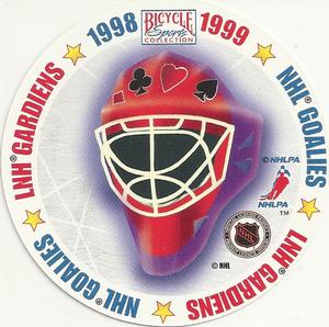 1998-99 Bicycle NHL Hockey Aces Goalies #3♥ Corey Schwab Back