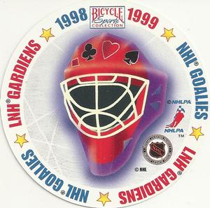 1998-99 Bicycle NHL Hockey Aces Goalies #6♥ Guy Hebert Back