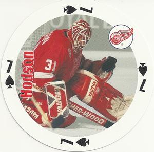 1998-99 Bicycle NHL Hockey Aces Goalies #7♠ Kevin Hodson Front