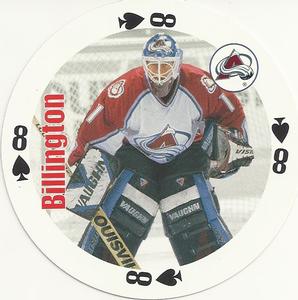 1998-99 Bicycle NHL Hockey Aces Goalies #8♠ Craig Billington Front