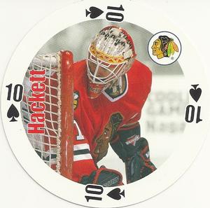 1998-99 Bicycle NHL Hockey Aces Goalies #10♠ Jeff Hackett Front